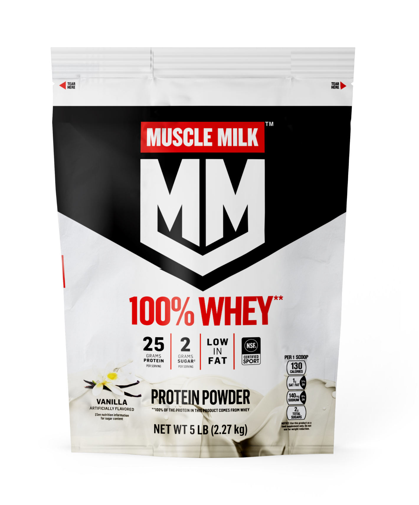 Muscle Milk 100% Whey - Vanilla - PDP Hero 2