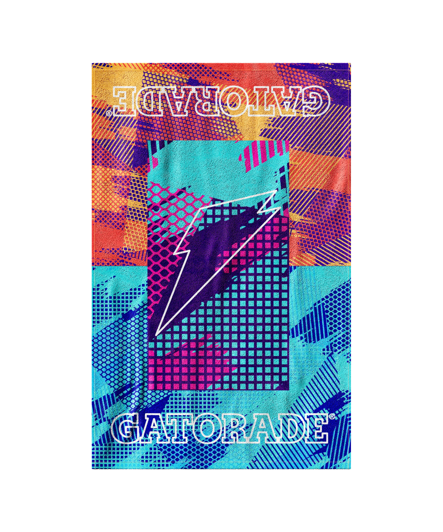 Glitched Towel - Frosted Berry - PDP Detail 2