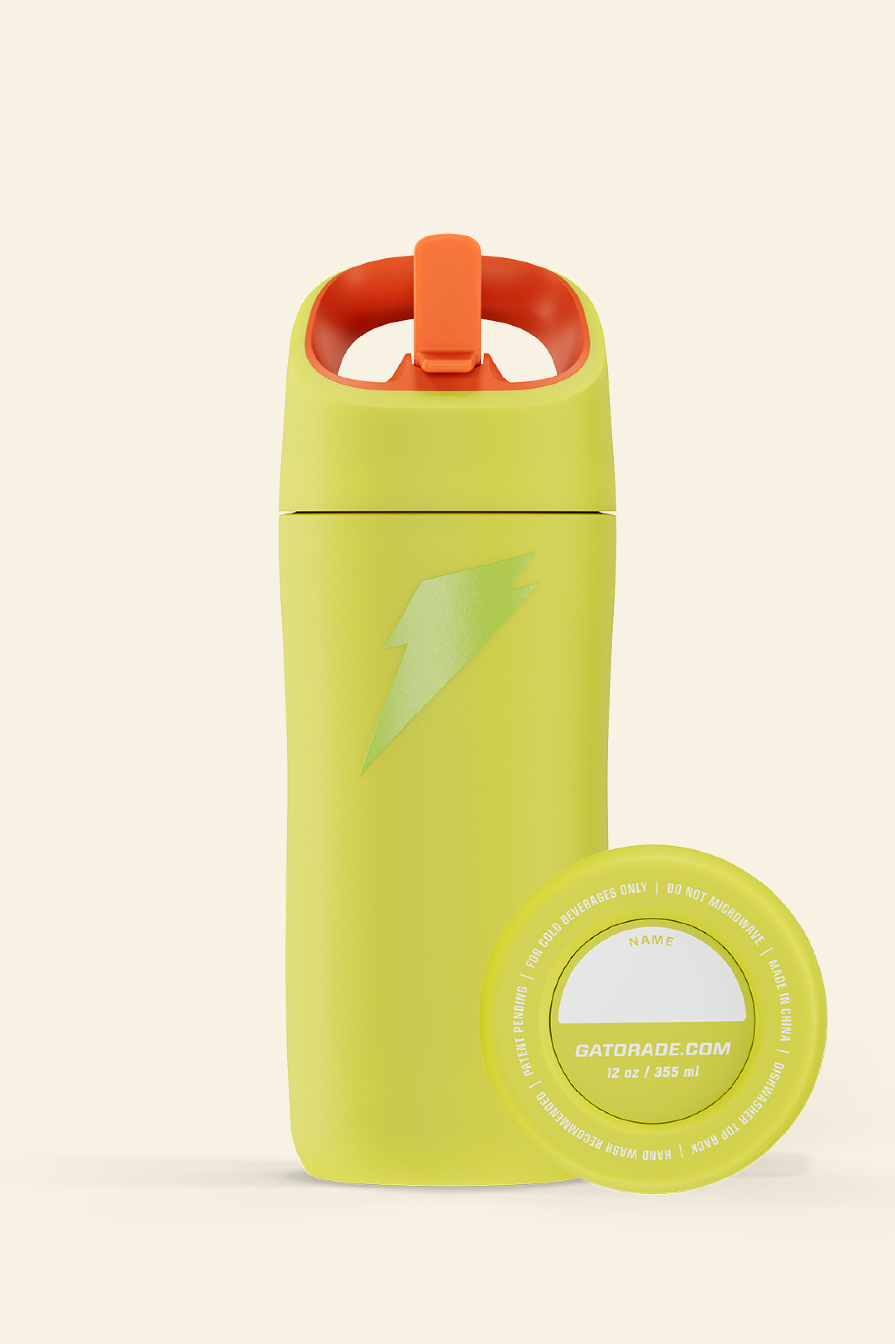 Rookie Stainless Steel Water Bottle - Yellow - PDP Detail 3