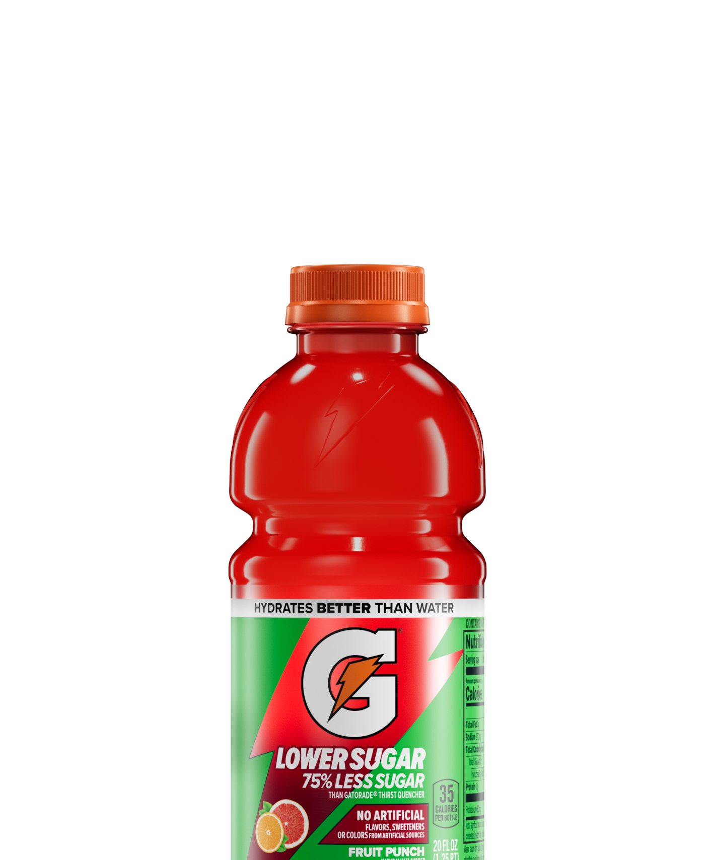 Gatorade Lower Sugar - Fruit Punch - 20 fl oz - PDP Hero 2