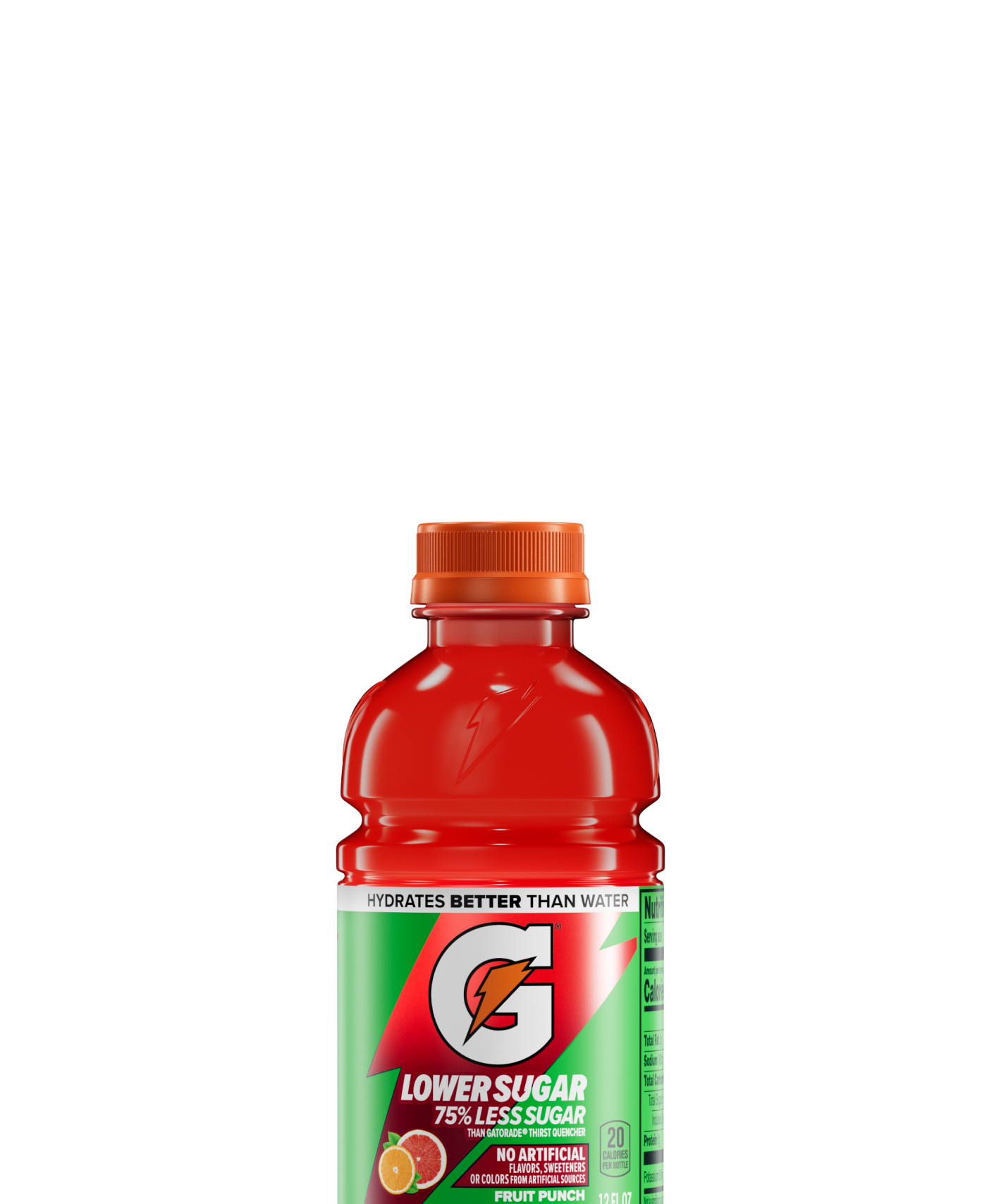 Gatorade Lower Sugar - Fruit Punch - 12 fl oz - PDP Hero 2