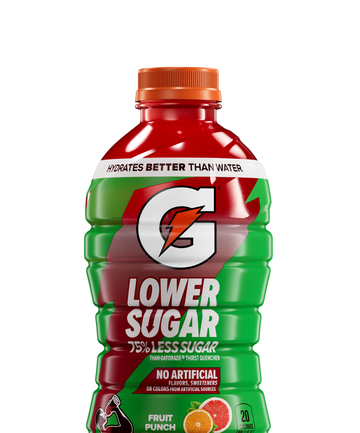 Gatorade Lower Sugar - Fruit Punch - 28 fl oz - PDP Hero 2
