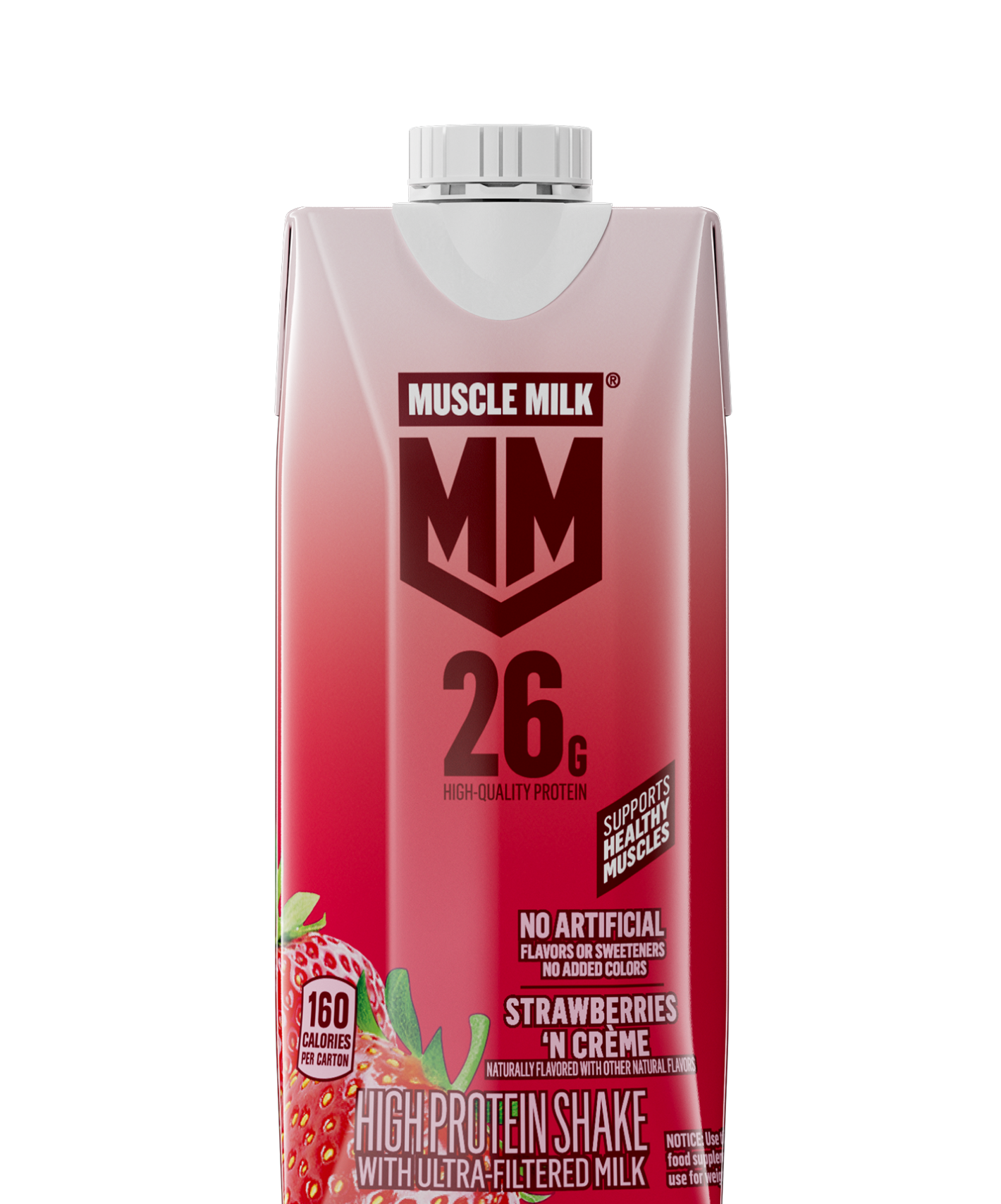 Muscle Milk Protein Shake - Strawberries 'n Crème - PDP Hero 2